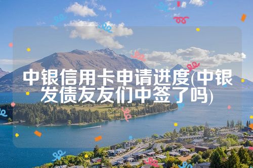 中银信用卡申请进度(中银发债友友们中签了吗)