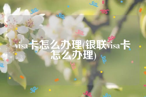 visa卡怎么办理(银联visa卡怎么办理)