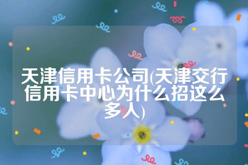 天津信用卡公司(天津交行信用卡中心为什么招这么多人)