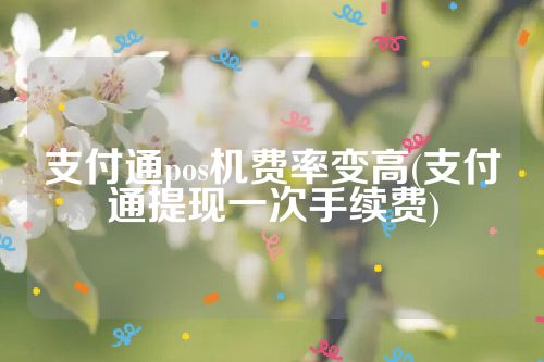 支付通pos机费率变高(支付通提现一次手续费)