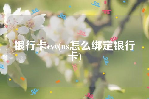 银行卡cvv(ns怎么绑定银行卡)