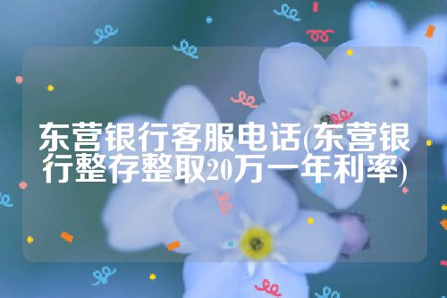 东营银行客服电话(东营银行整存整取20万一年利率)