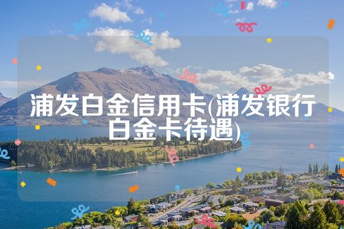 浦发白金信用卡(浦发银行白金卡待遇)