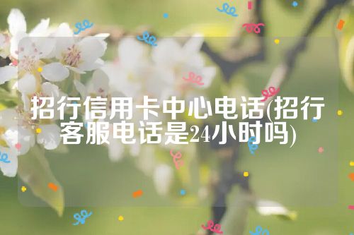 招行信用卡中心电话(招行客服电话是24小时吗)