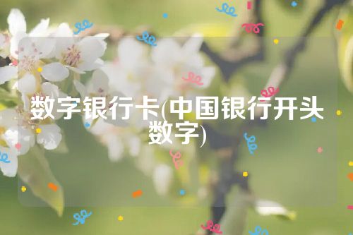 数字银行卡(中国银行开头数字)