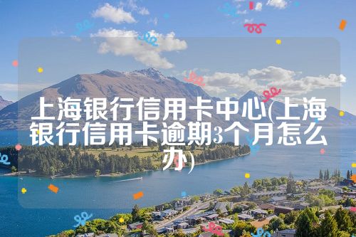 上海银行信用卡中心(上海银行信用卡逾期3个月怎么办)