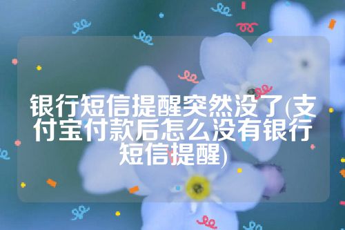 银行短信提醒突然没了(支付宝付款后怎么没有银行短信提醒)