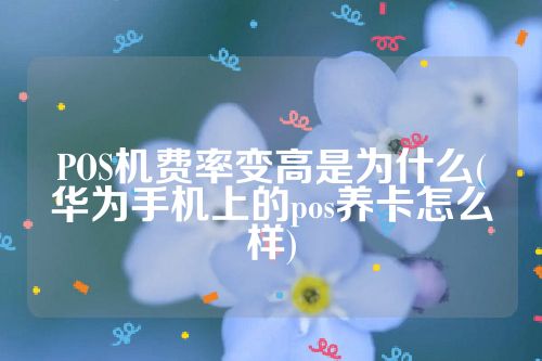 POS机费率变高是为什么(华为手机上的pos养卡怎么样)