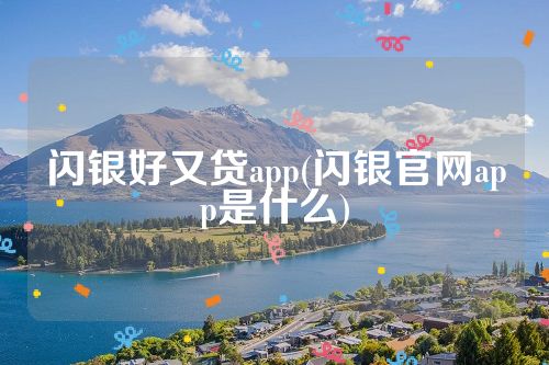 闪银好又贷app(闪银官网app是什么)